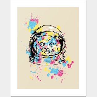 Astronaut Cat Posters and Art